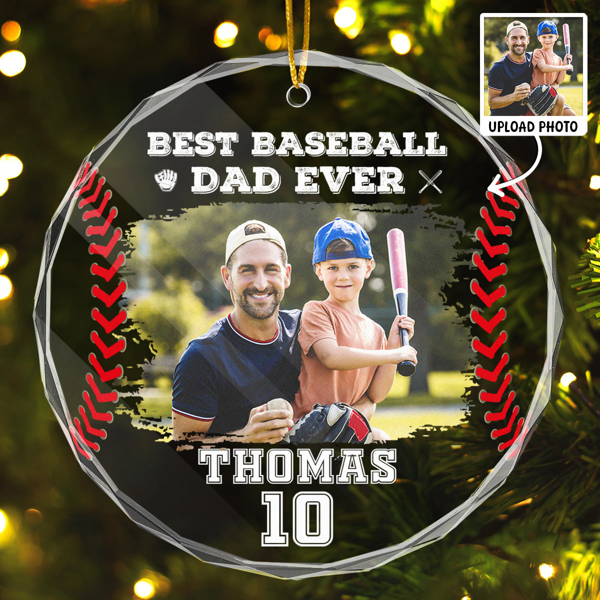Personalised Baseball Dad, Best Dad in the Word main image 0