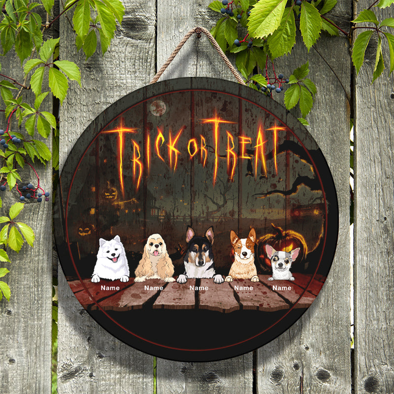 Halloween Is Coming To Town - Gift For Dog Lovers - Personalized Metal Sign