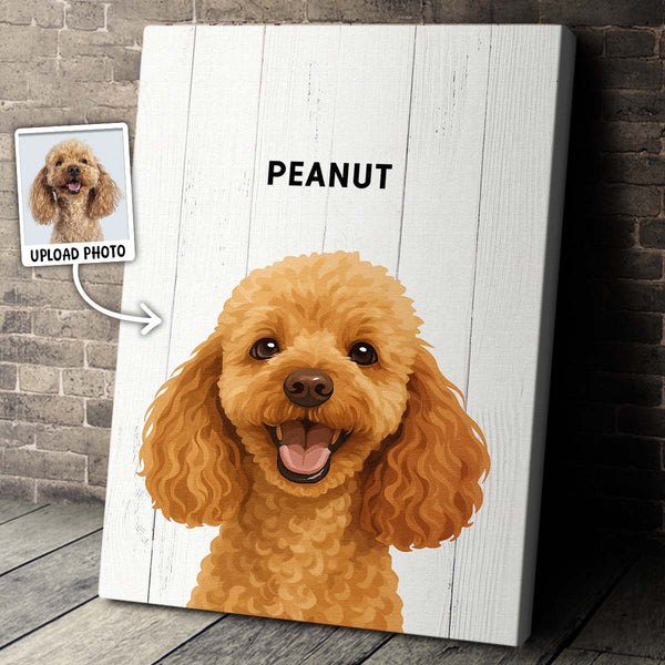 Animated Art Style Of Your Fur Angel - Personalized Customized Canvas - Lovely Gift For Pet Lovers