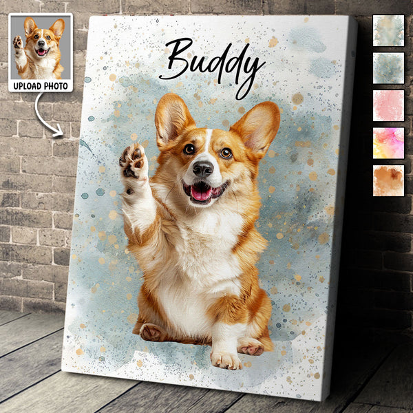 Custom Photo Dog Cat - Personalized Customized Canvas - Gift For Pet Lovers