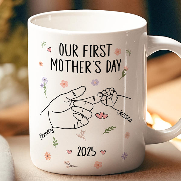 Our First Mother's Day - Personalized Customized Mug - Gift For Mom, Grandma, Wife, Her