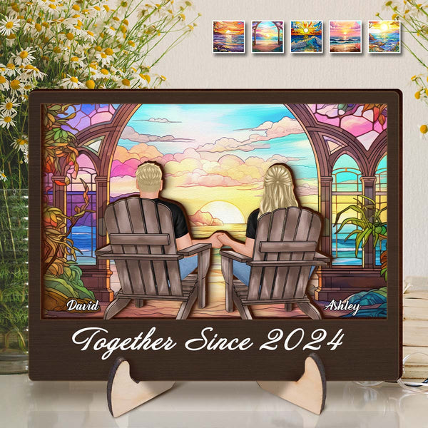 You Will Forever Be My Always - Customized Personalized 2-Layered Wooden Plaque - Gift For Couple Husband Wife