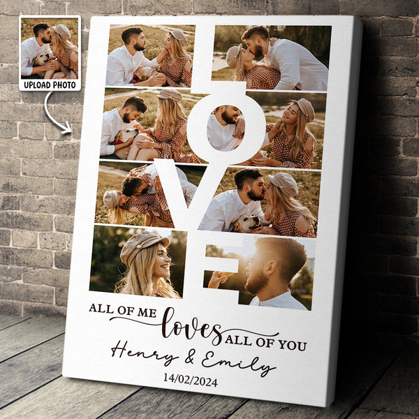 Personalized Couple Photo Collage You & Me We Got This - Personalized Customized Canvas - Gift For Couple