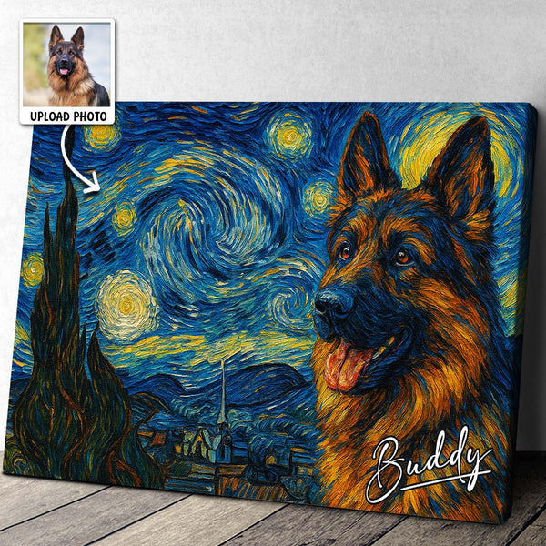 Starry Night Photo Theme For Your Pet - Turn Your Fur Baby Into An Art Piece - Wonderful Gift For Pet Lovers