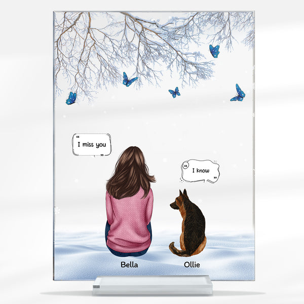 I Miss You More This Day - Gift For Pet Lovers - Personalized Acrylic Plaque