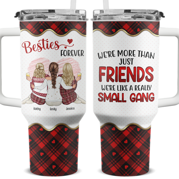 Our Friendship Is Endless - Personalized Custom 40oz Stainless Steel Tumbler - Gift For Besties, Best Friends, BFF, Sisters