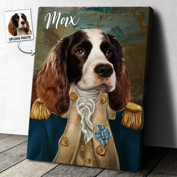 Custom Photo Funny Pet Portrait - Personalized Customized Canvas - Gift For Pet Lovers, Dog Lovers