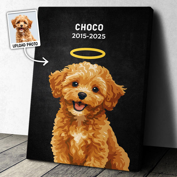 Cute Animation Art Style For Your Fur Angel - Personalized Customized Canvas - Unique Gift For Pet Lovers
