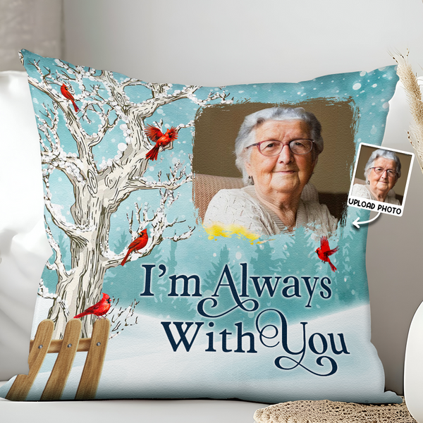 Custom Photo Christmas Will Never Be The Same Without You - Personalized Pillow - Memorial Gift For Loss, Mourning