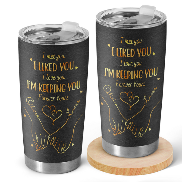 My Heart Is Perfect Because You Are Inside - Personalized Custom Tumbler - Gifts For Husband Wife, Anniversary