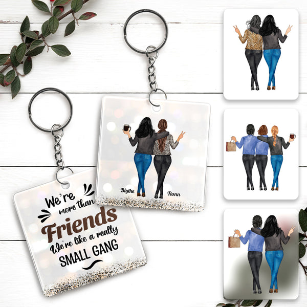 "She" To My "Nanigans" - Personalized Keychain - Birthday Gift For Besties, BFF, Sisters, Sistas, Co-workers