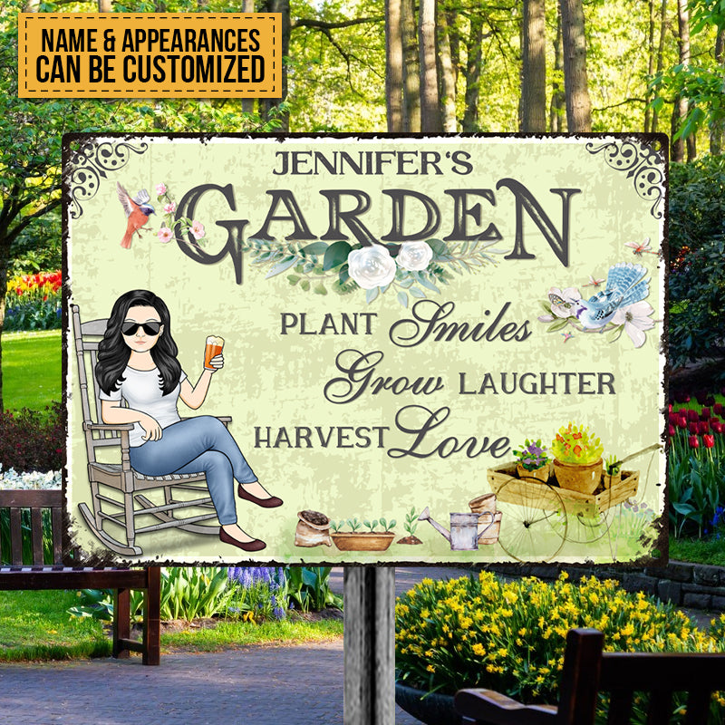 Plant Smiles, Grow Laughter, outlet Harvest Love SIgn