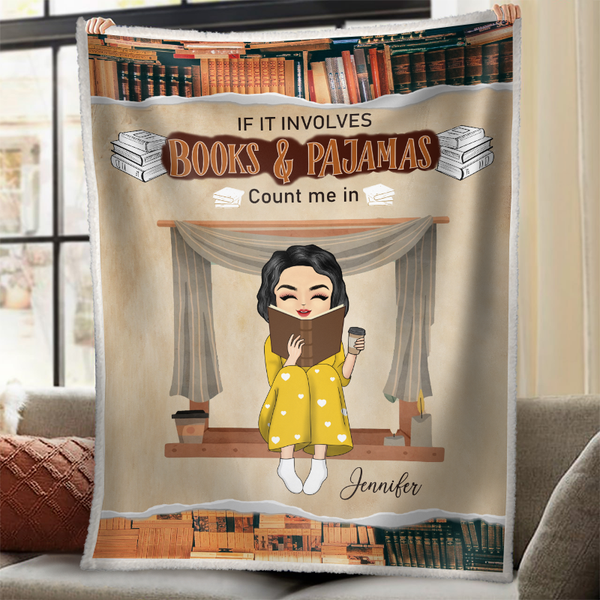 Personalized Custom Fleece Flannel Blanket Gifts For Book Lovers