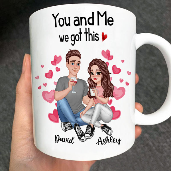 Together Since Cartoon Couple Character - Couple Mug - Gifts For Him, Her Personalized Custom Ceramic Mug