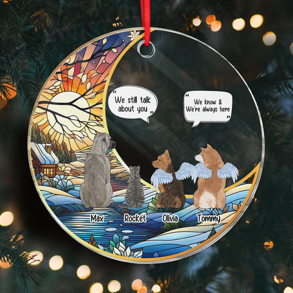 Still Miss The Sound Of Your Paws - Customized Personalized Acrylic Ornament - Memorial Gift For Pet Lover Pet Loss