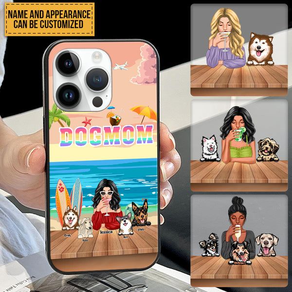 Dog Mom Summer - Gifts For Dog Lovers Pet Phone Case - Personalized Phone Case