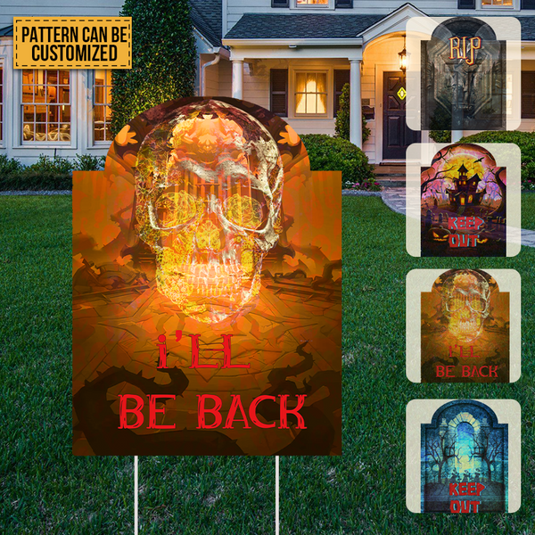 Scary Halloween Yard Decorations - Happy Halloween Outdoor Decorations Tombstone Yard Signs