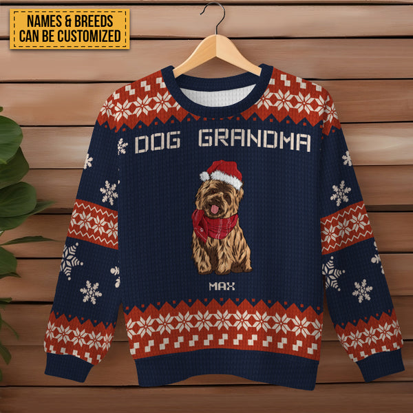 Christmas Snowy Puppies - Ugly Sweater - Christmas Gifts For Dog Mom, Dog Dad Personalized Custom Ugly Sweatershirt