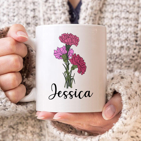 Friends Are Flowers That Never Fade - Personalized Custom Ceramic Mug - Gift For Best Friends