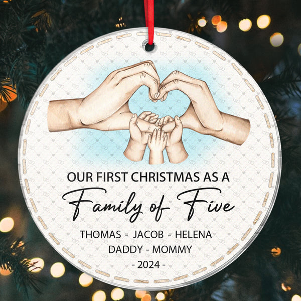 Christmas Is A Reminder Of The Joy That Family Brings - Customized Ornament - Gift For Family Members, Baby Kids, Newborn Baby