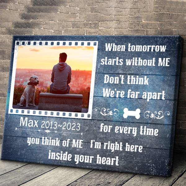 Personalized Canvas - When Tomorrow Starts Without Me - Remembrance Gifts