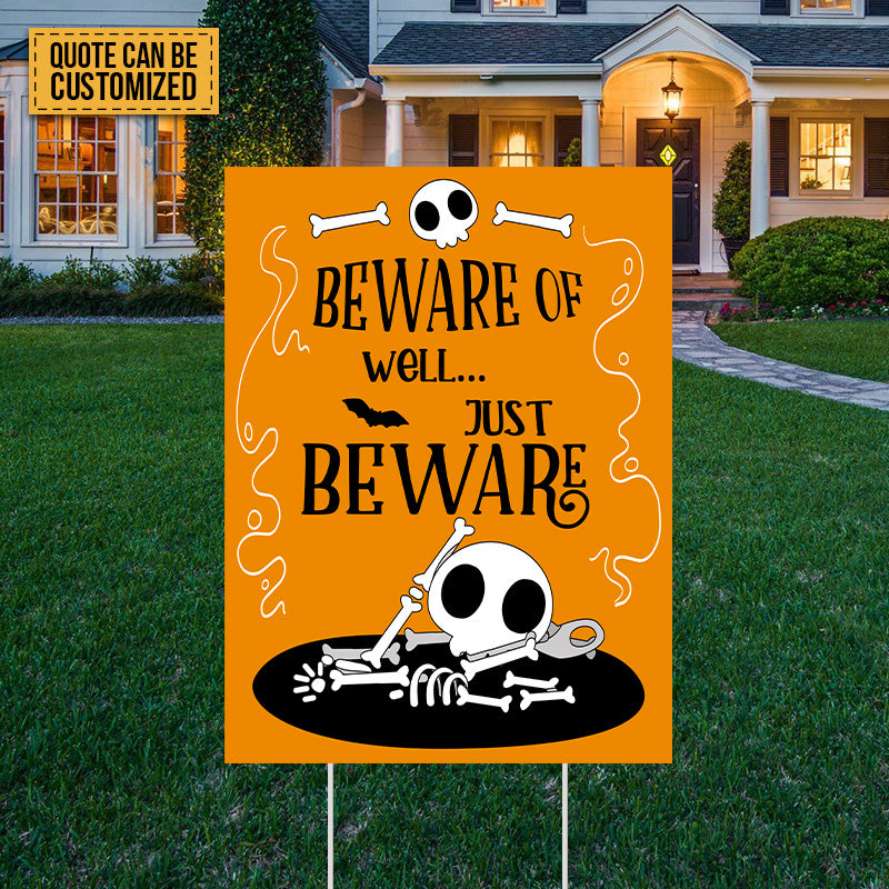 Custom Personalized Halloween Horizontal Metal Sign - Gift Idea For Halloween/ Couple - No Trespassing We're Tired Of Hiding The Bodies main image 1