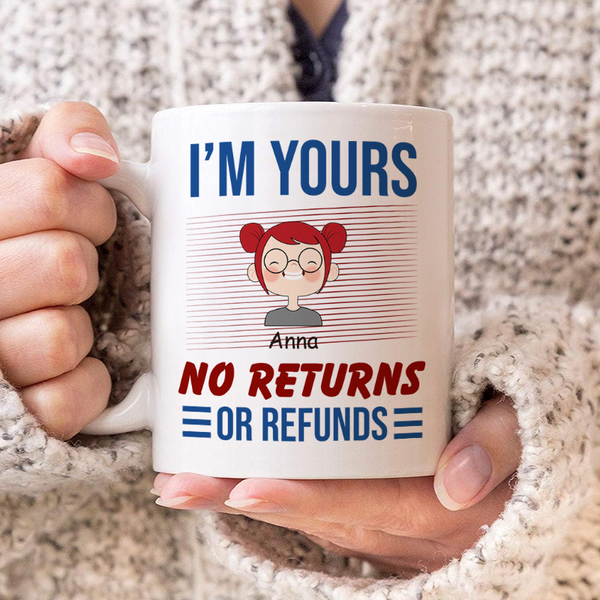 No Returns Or Refunds Kids - Customized Personalized Mug - Gift For Dad Father's Day Gift