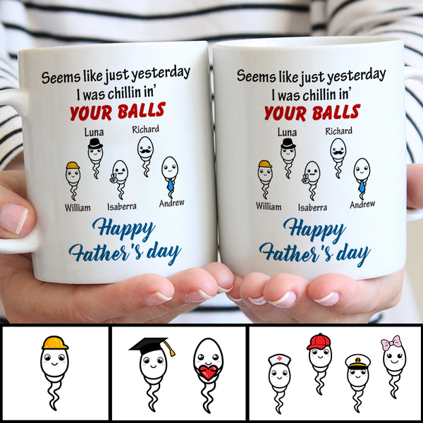 Seems Like Just Yesterday -  Funny Gift For Dad, Father, Grandpa Personalized Custom Ceramic Mug