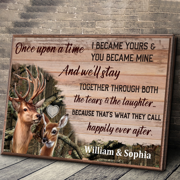 Personalized Custom Canvas Wall Art Valentine's Day Gift For Love Gift For Husband Wife Bf Gf