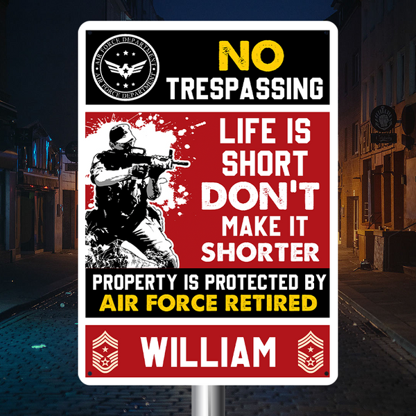 Life Is Short - Personalized Customized Metal Sign - Gift For Man Warning Sign