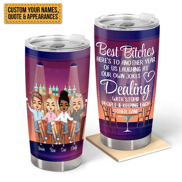 Hangovers Are Temporary But Drunk Stories Are Forever - Besties Tumbler - Gift For Best Friend - Gift For Girl