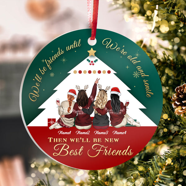 Our Friendship Is Endless - Personality Customized Ornament - Christmas Gift For Best Friend Bestie
