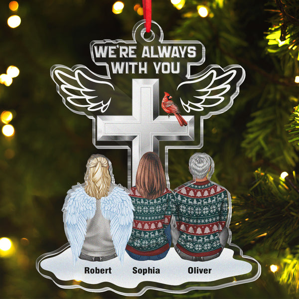 I'm Always With You - Personalized Customized Ornament - Memorial Gift For Family