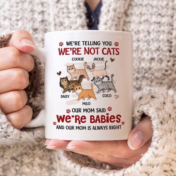 We're Babies Cat- Personalized Customized Mug Best Gift For Pet Cat Lover Cat Mom Cat Dad