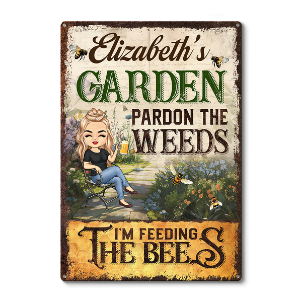 Beware Of The Bees - Personalized Customized Metal Sign - Decoration Gift For Gardening Lovers