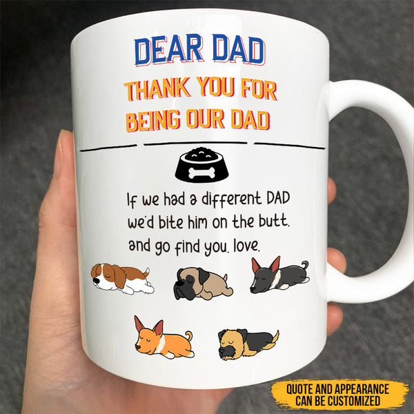 Thank You For Being Our Family - Gift For Pet Lover - Personality Customized Mug - Christmas Gift For Dog Lover