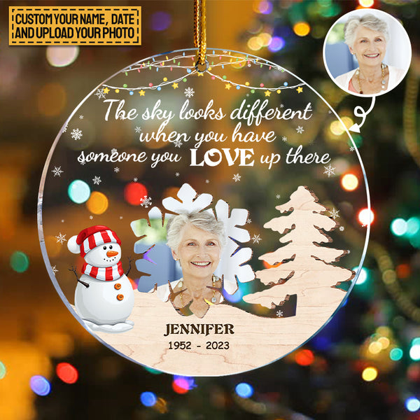 Custom Photo Personalized Acrylic Ornament Memorial Gift Customized Gift