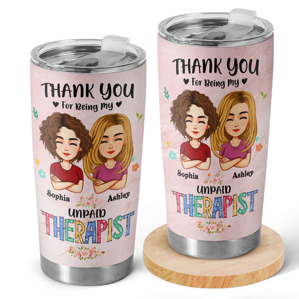 Thank You For Being My Friend - Customized Personalized 20oz Tumbler - Gift For Bestie Friend