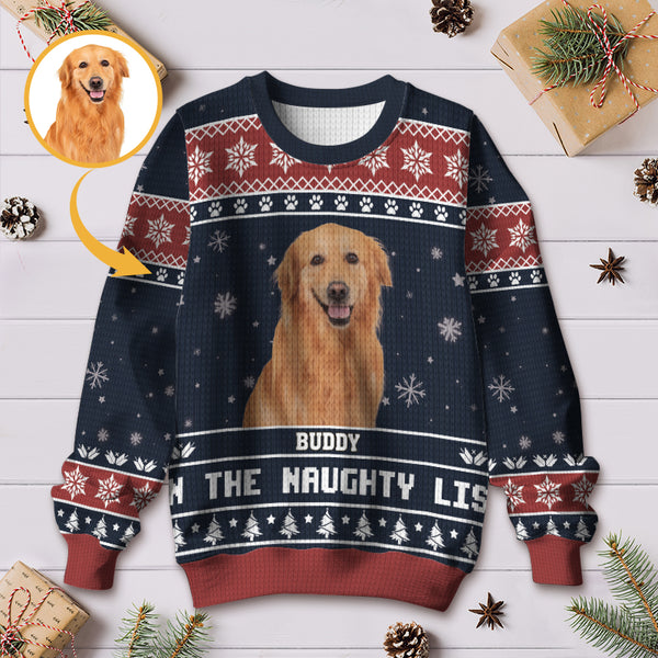 Custom Photo Personalized Ugly Sweater - Christmas Gift For Dog Lovers, Cat Lovers - Merry Woofmas