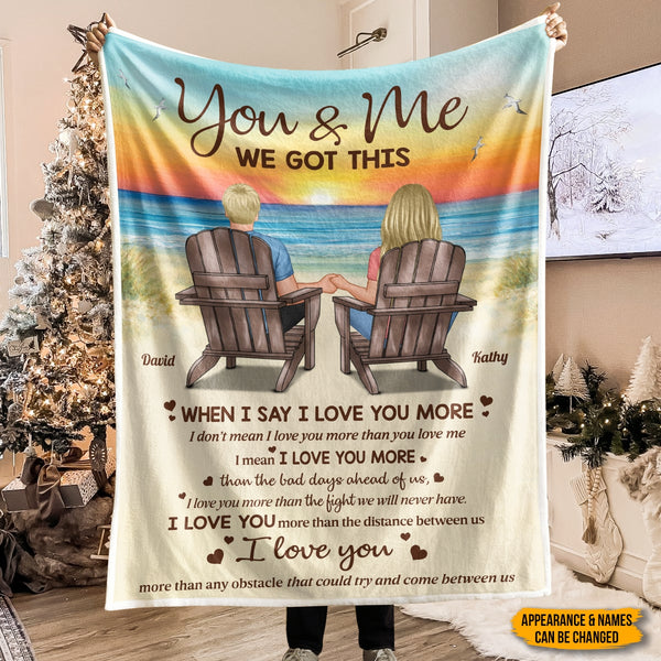 The Day I Met You Couples  - Personalized Photo Blanket - Gifts For Couples