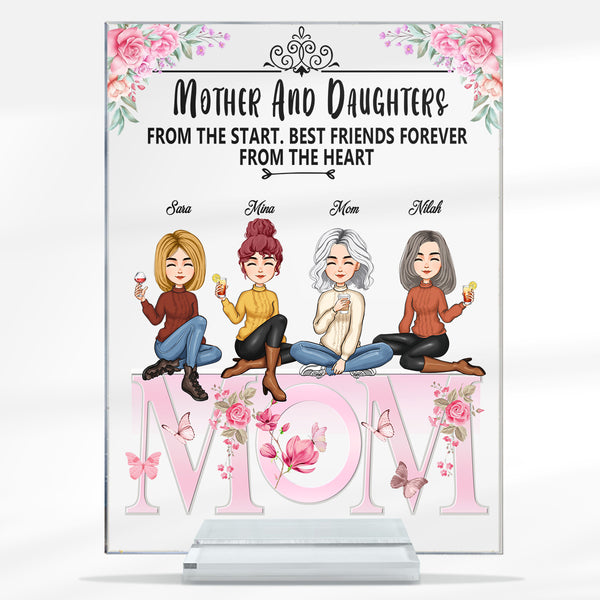 Mother And Daughter Best Friends Forever - Personalized Acrylic Plaque