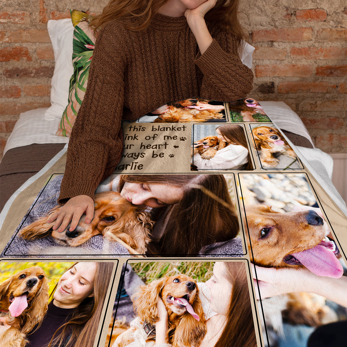 Custom Photo When You Miss Me, Have No Fear Wrap Yourself In This Blanket - Memorial Personalized Custom Snuggle Blanket, Hoodie Blanket - Sympathy Gift, Christmas Gift For Pet Owners, Pet Lovers