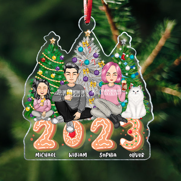 2023 Christmas Tree With Family - Personality Customized Ornament - Christmas Gift For Family