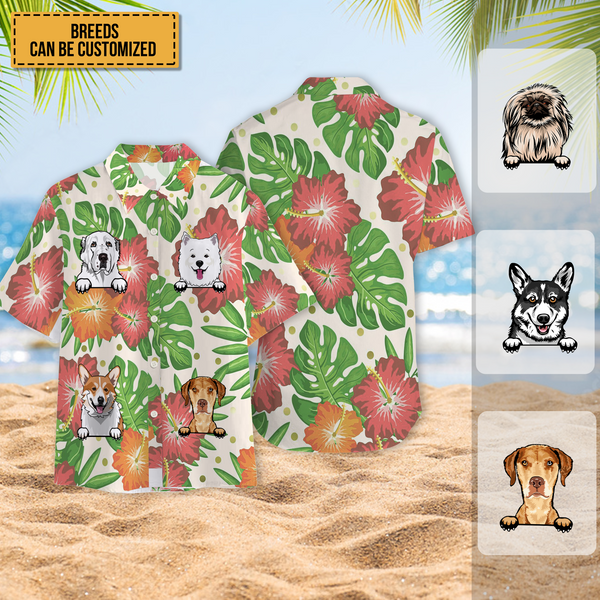 Cute Dog Theme Summer Dog Love - Gift For Dog Lover - Personality Customized Hawaiian shirt