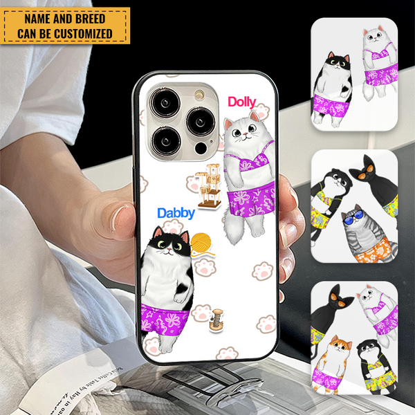 Swimsuit Fluffy Cats Gift For Pet Lovers - Cat Lovers - Personalized Phone Case - Customized Phone Case