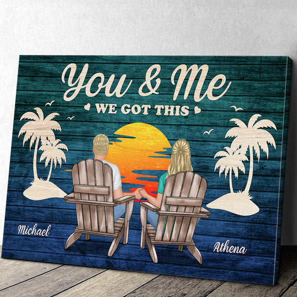 We Got This - Personalized Custom Framed Canvas Wall Art - Gift For Couple, Wife, Husband