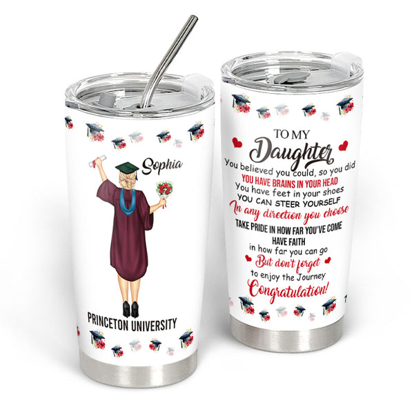 Happy Graduation- Personalized Customized Tumbler - Gift For Daughter Son Graduate