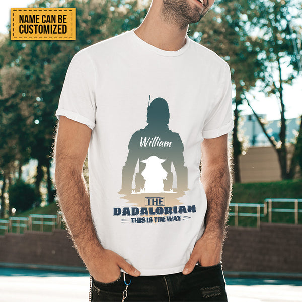 The Dadalorian This Is The Way - Personalized T-Shirt Pure Cotton Tops For Dad Special Gift For Father