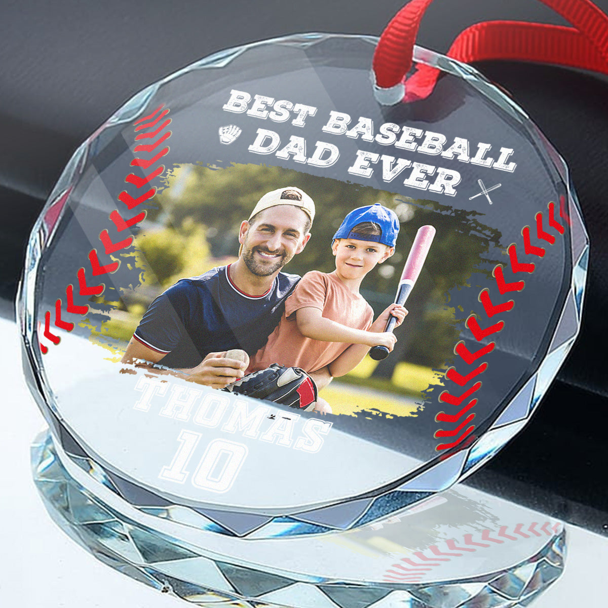 Personalised Baseball Dad, Best Dad in the Word main image 1