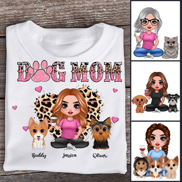 Dod Mom - Personalized Customized T-shirt - Gift For Pet Lover Dog Mom Dog Lover